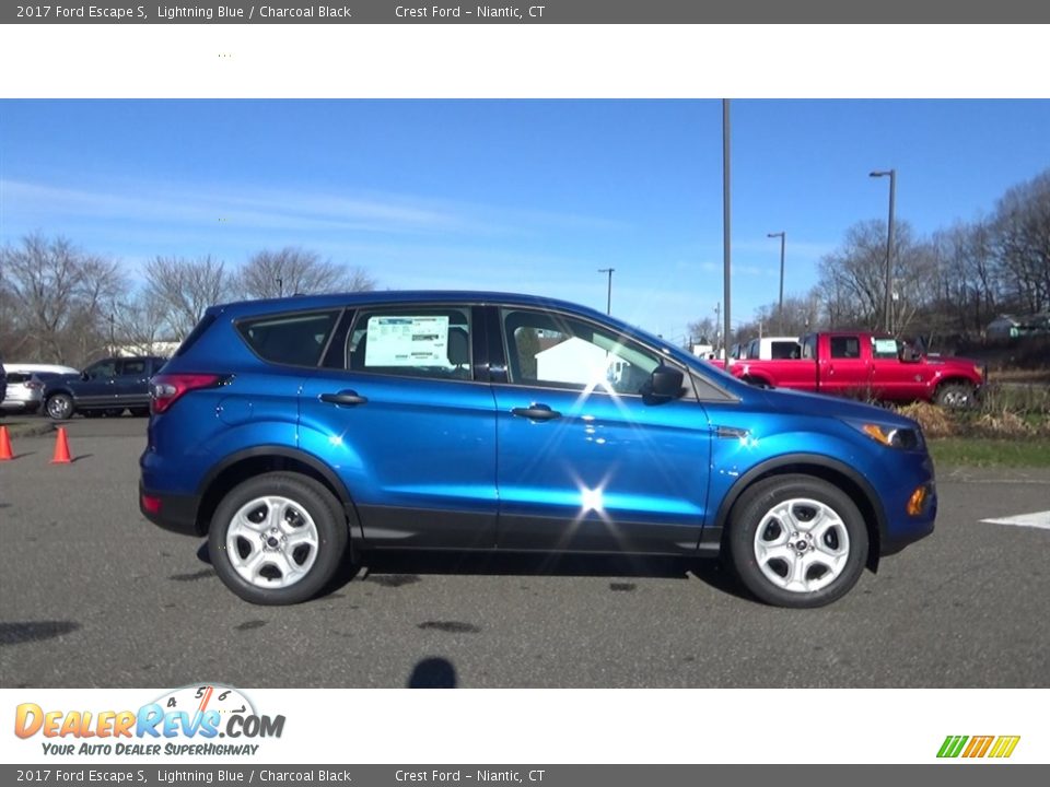 2017 Ford Escape S Lightning Blue / Charcoal Black Photo #8
