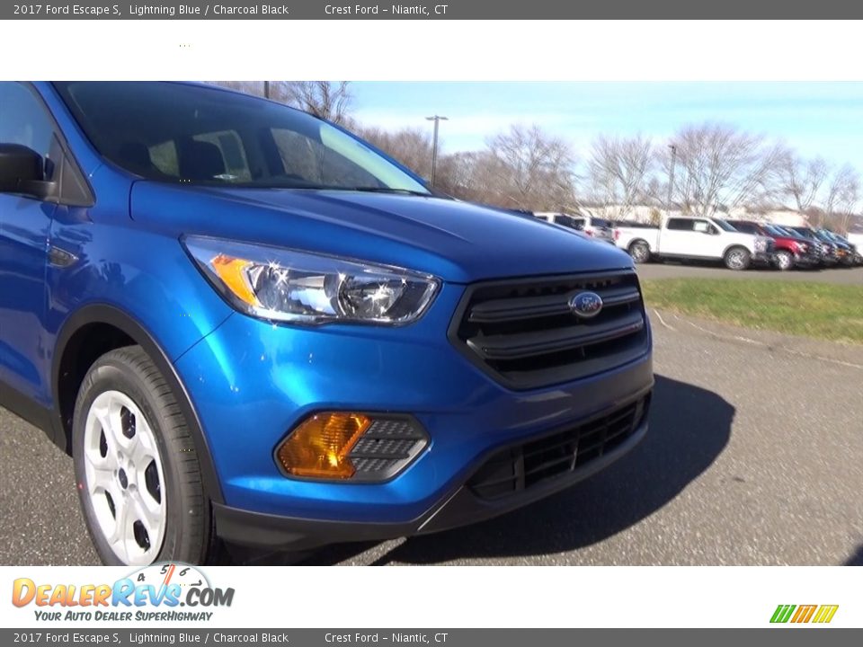 2017 Ford Escape S Lightning Blue / Charcoal Black Photo #26