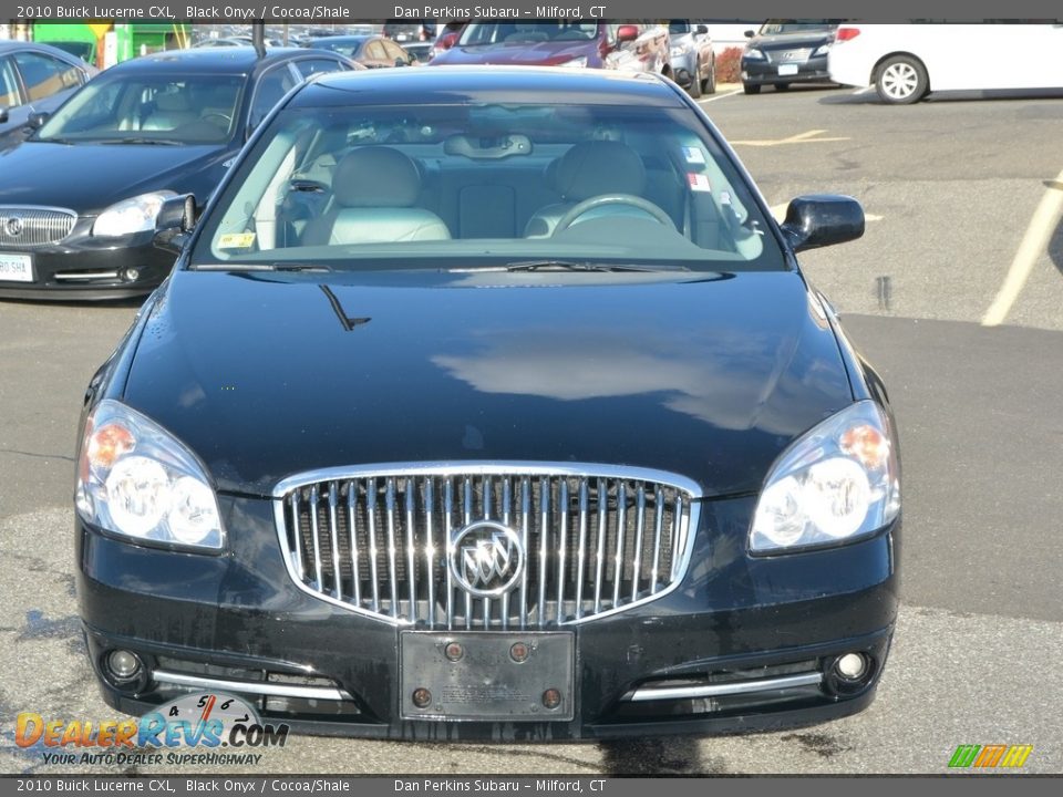 2010 Buick Lucerne CXL Black Onyx / Cocoa/Shale Photo #2