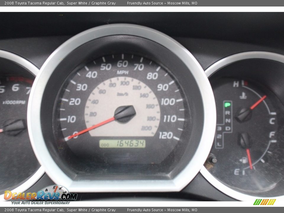 2008 Toyota Tacoma Regular Cab Super White / Graphite Gray Photo #6