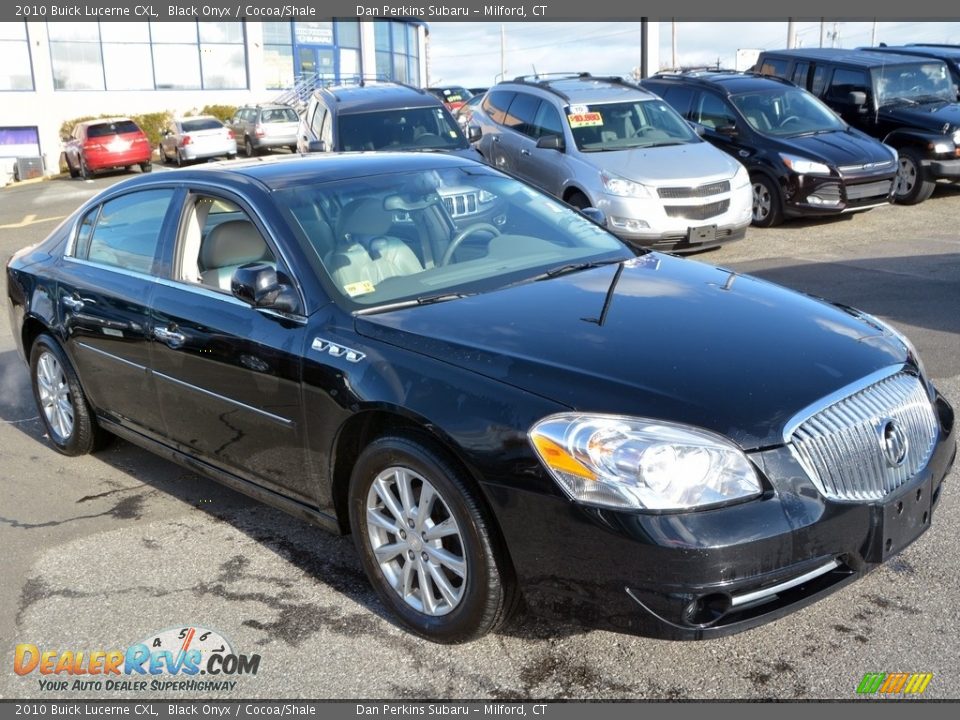 2010 Buick Lucerne CXL Black Onyx / Cocoa/Shale Photo #3