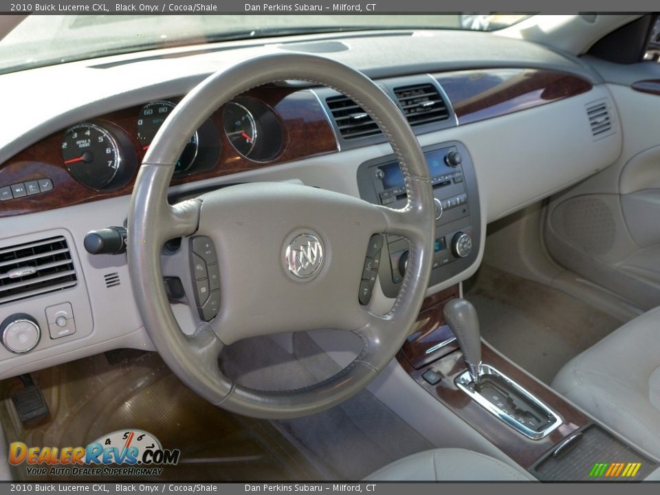 2010 Buick Lucerne CXL Black Onyx / Cocoa/Shale Photo #5