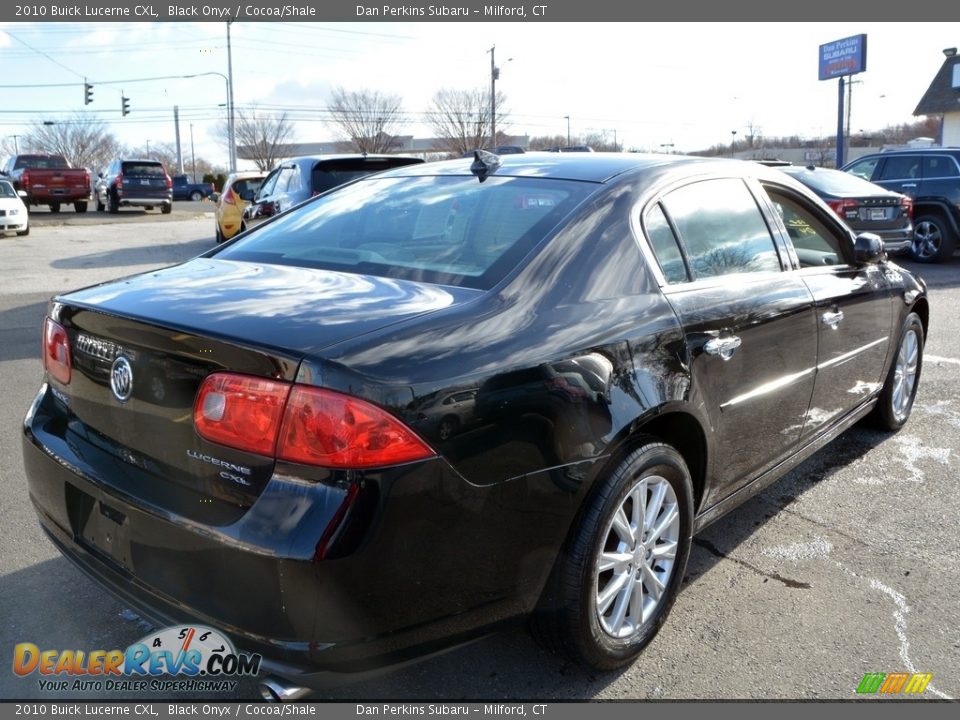 2010 Buick Lucerne CXL Black Onyx / Cocoa/Shale Photo #6
