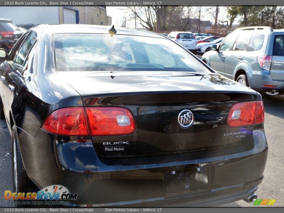 2010 Buick Lucerne CXL Black Onyx / Cocoa/Shale Photo #7