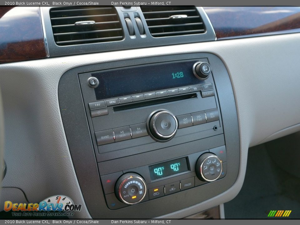 2010 Buick Lucerne CXL Black Onyx / Cocoa/Shale Photo #12