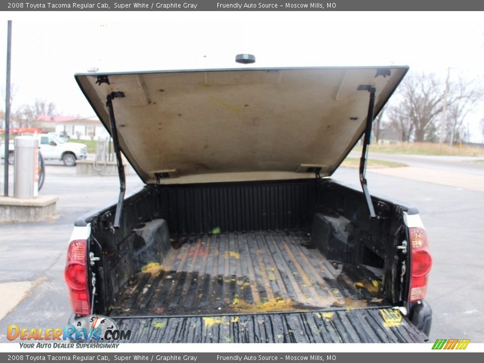 2008 Toyota Tacoma Regular Cab Super White / Graphite Gray Photo #19