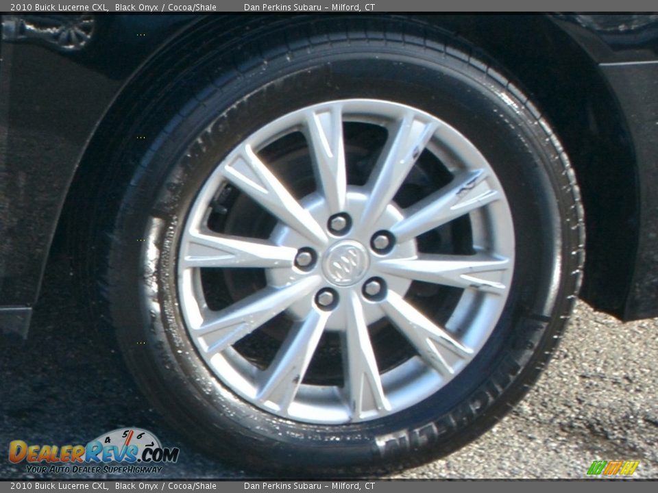 2010 Buick Lucerne CXL Black Onyx / Cocoa/Shale Photo #22