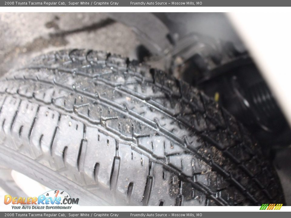 2008 Toyota Tacoma Regular Cab Super White / Graphite Gray Photo #29
