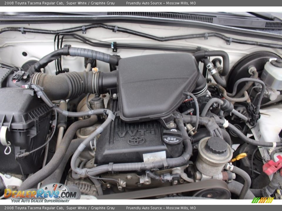 2008 Toyota Tacoma Regular Cab Super White / Graphite Gray Photo #31