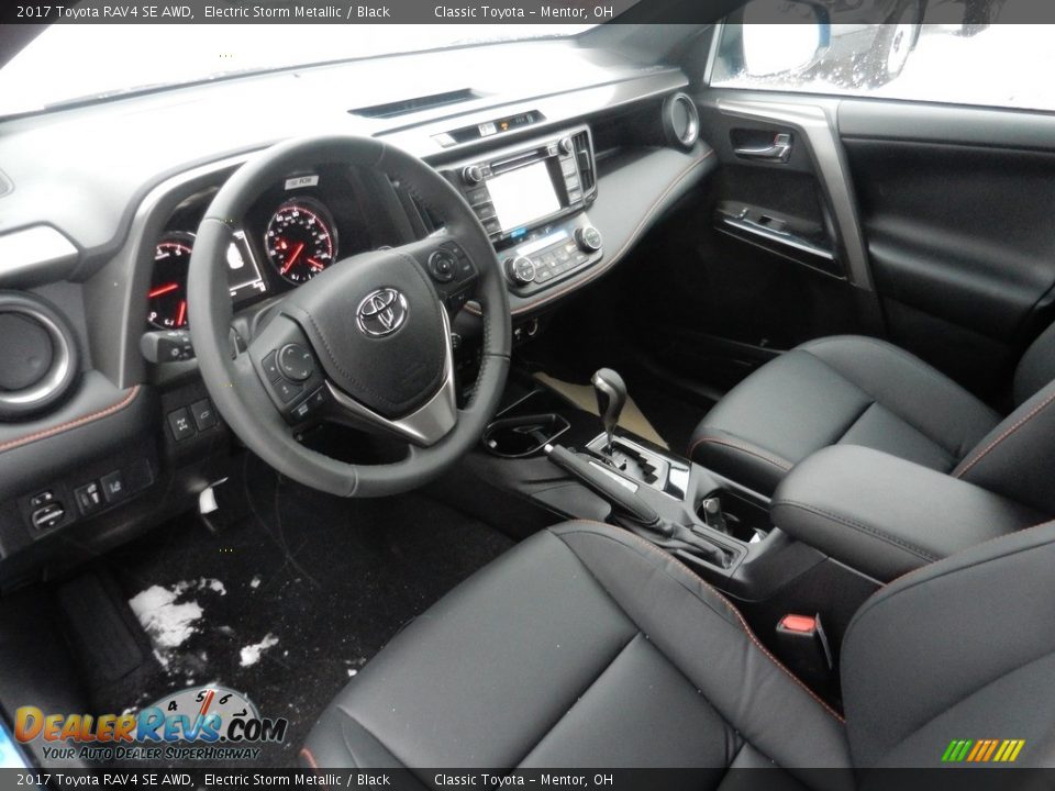 Black Interior - 2017 Toyota RAV4 SE AWD Photo #5