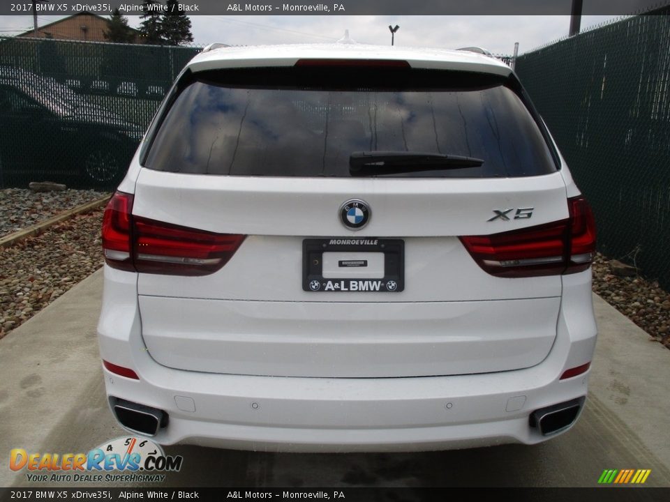 2017 BMW X5 xDrive35i Alpine White / Black Photo #9