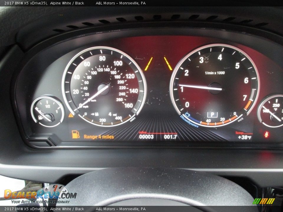 2017 BMW X5 xDrive35i Gauges Photo #21