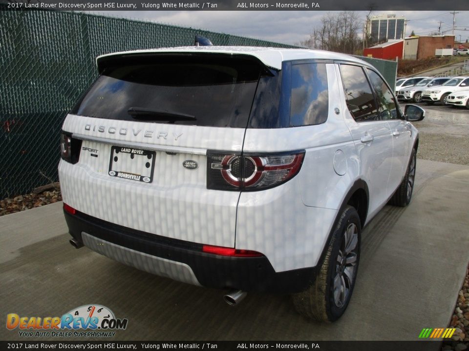 2017 Land Rover Discovery Sport HSE Luxury Yulong White Metallic / Tan Photo #4