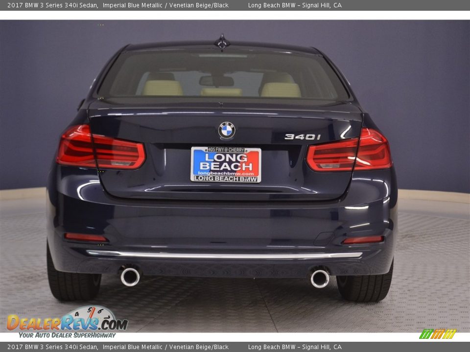 2017 BMW 3 Series 340i Sedan Imperial Blue Metallic / Venetian Beige/Black Photo #5