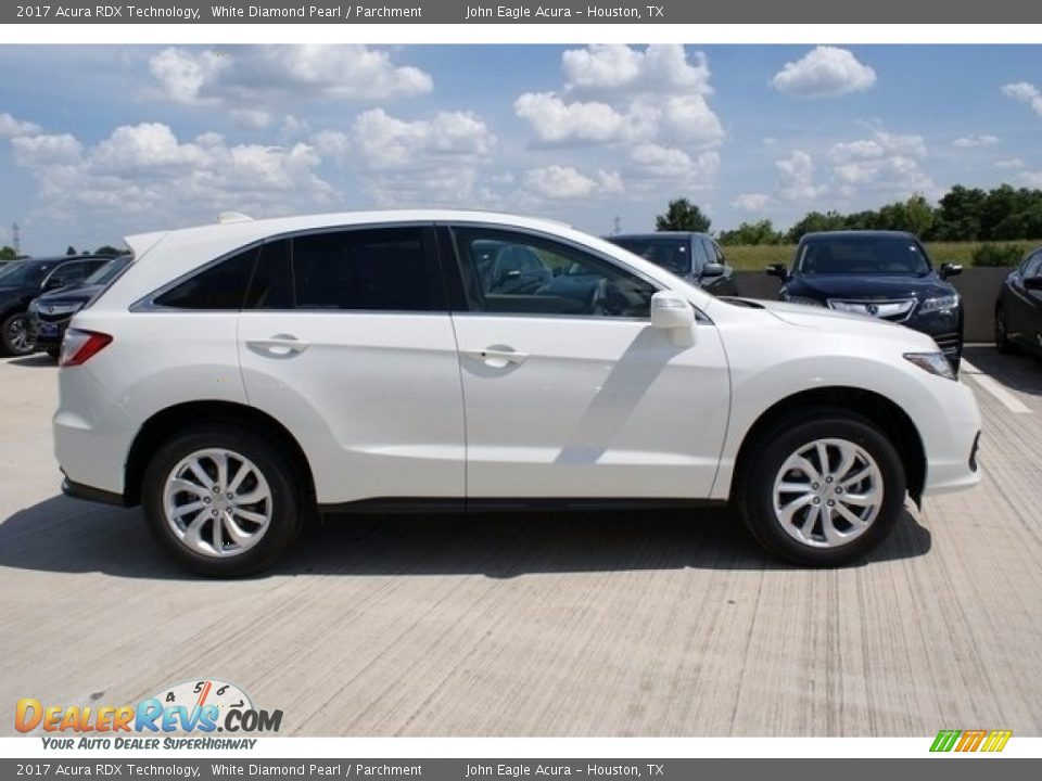 2017 Acura RDX Technology White Diamond Pearl / Parchment Photo #8