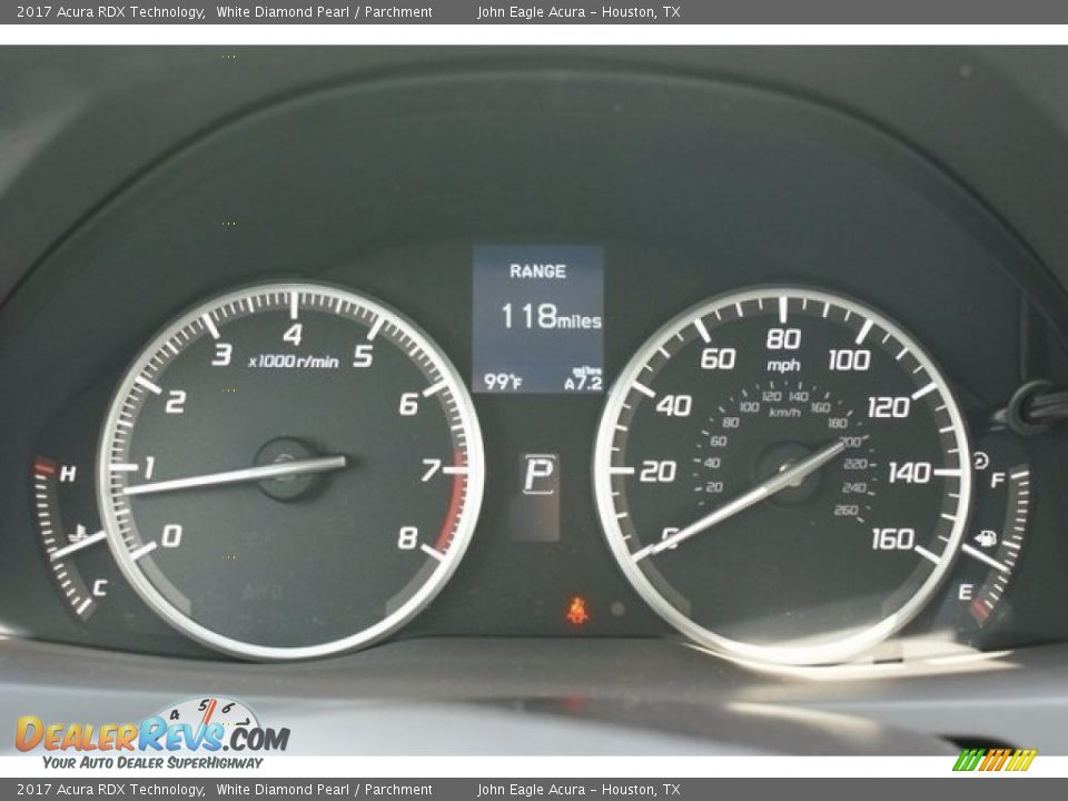 2017 Acura RDX Technology White Diamond Pearl / Parchment Photo #36