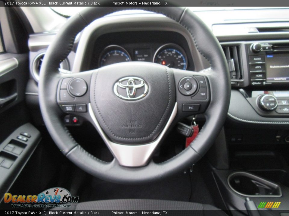 2017 Toyota RAV4 XLE Black Current Metallic / Black Photo #29