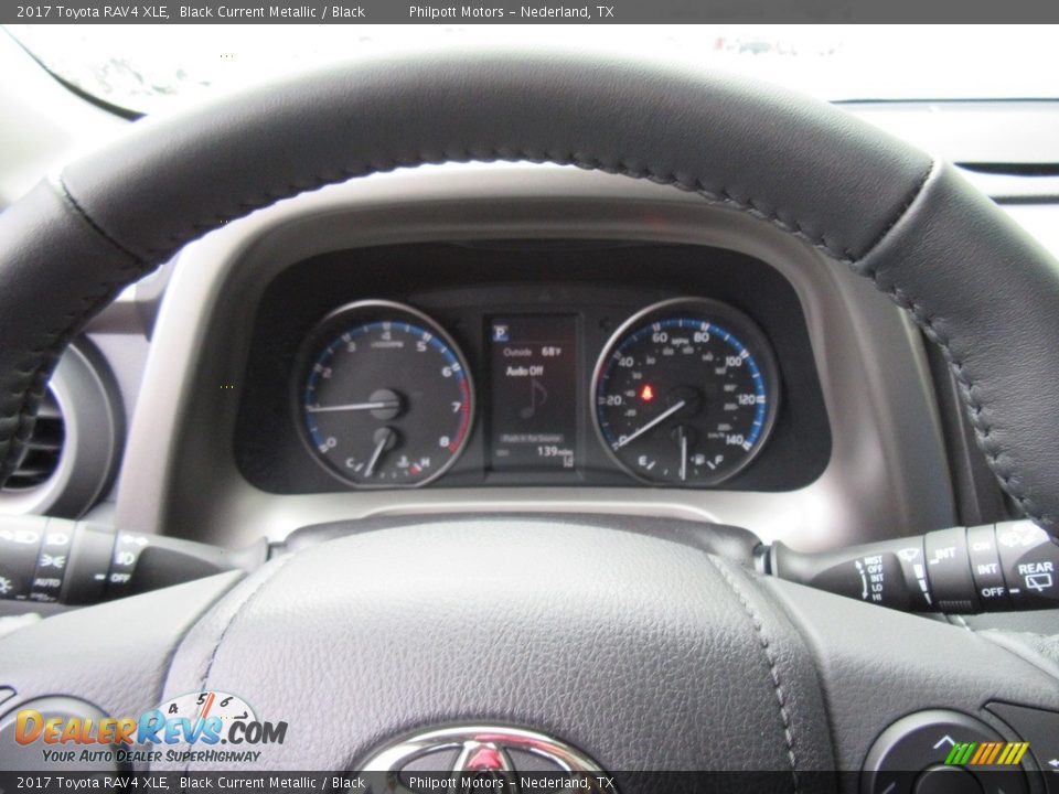 2017 Toyota RAV4 XLE Black Current Metallic / Black Photo #30