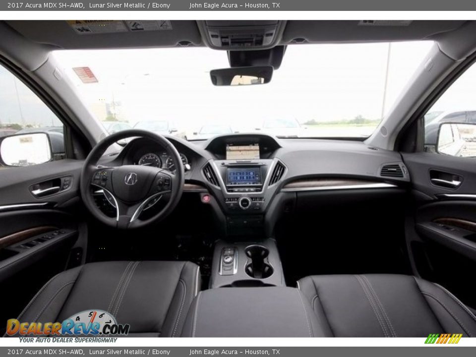 Ebony Interior - 2017 Acura MDX SH-AWD Photo #9