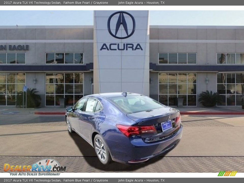 2017 Acura TLX V6 Technology Sedan Fathom Blue Pearl / Graystone Photo #5