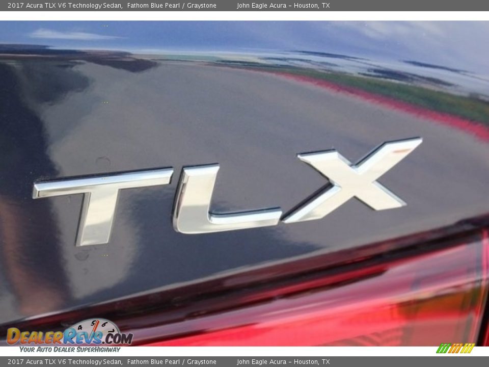 2017 Acura TLX V6 Technology Sedan Fathom Blue Pearl / Graystone Photo #10