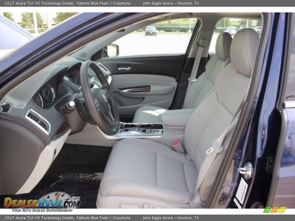 2017 Acura TLX V6 Technology Sedan Fathom Blue Pearl / Graystone Photo #13
