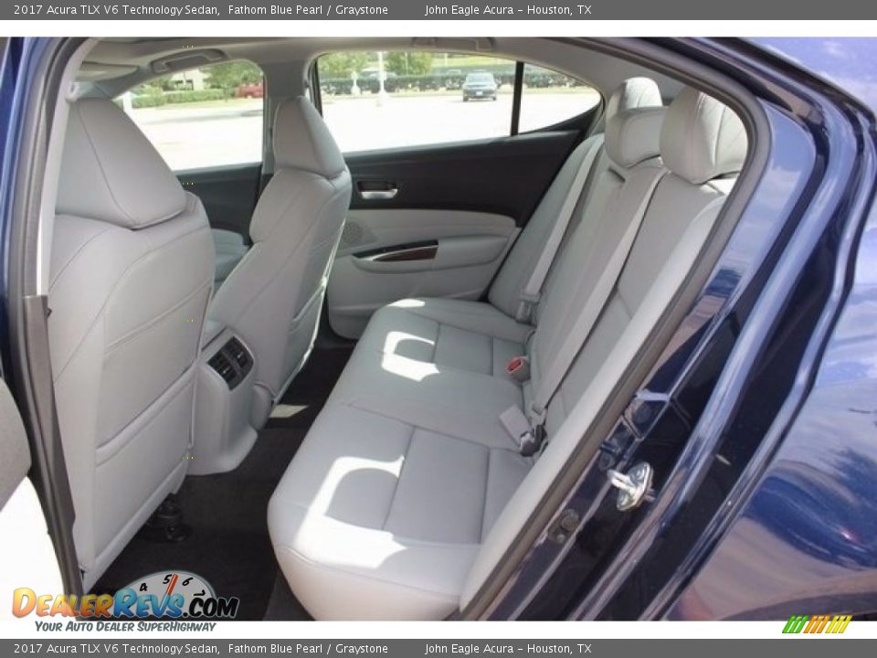 2017 Acura TLX V6 Technology Sedan Fathom Blue Pearl / Graystone Photo #15
