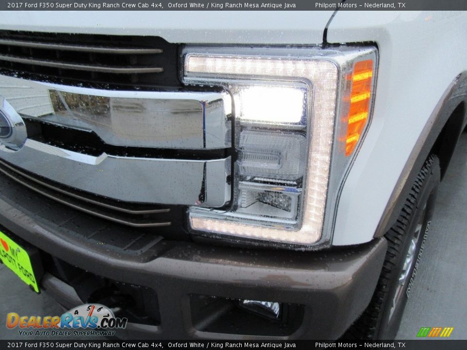 2017 Ford F350 Super Duty King Ranch Crew Cab 4x4 Oxford White / King Ranch Mesa Antique Java Photo #9