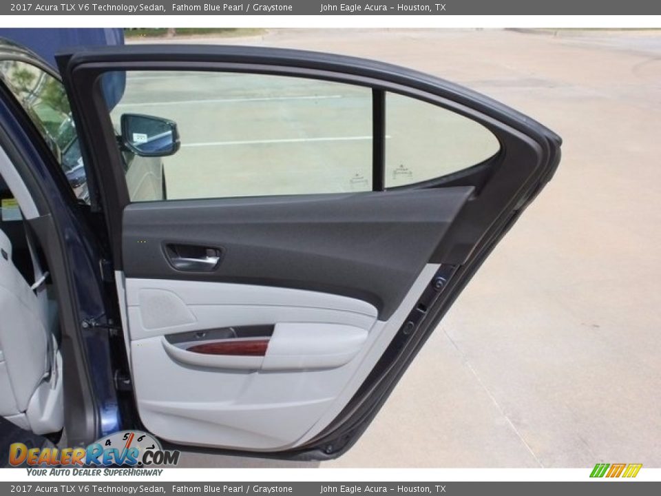 2017 Acura TLX V6 Technology Sedan Fathom Blue Pearl / Graystone Photo #17