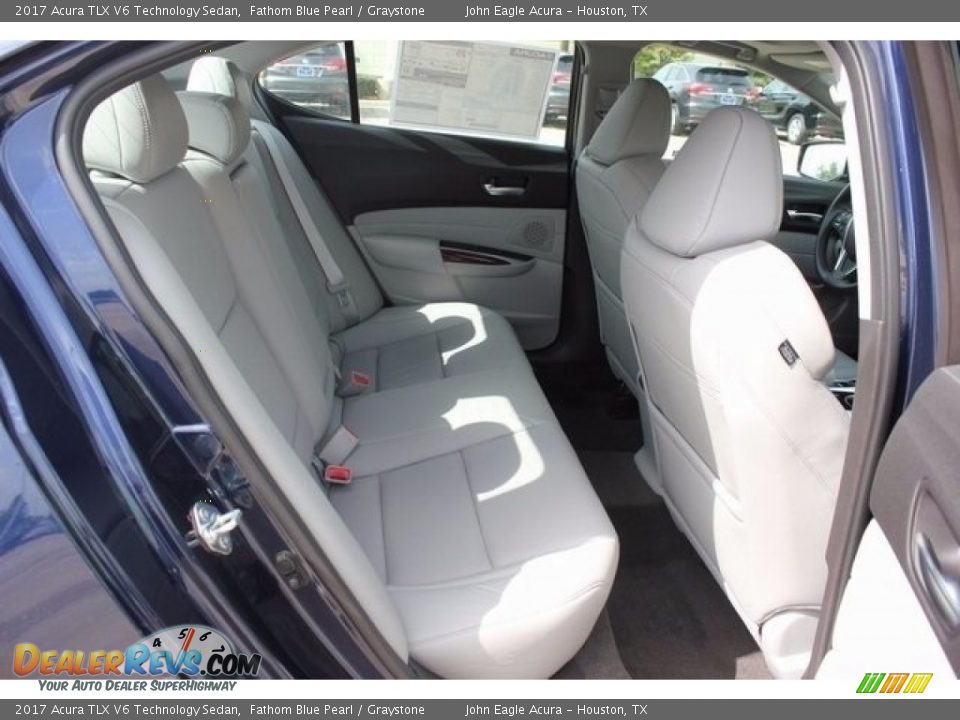 2017 Acura TLX V6 Technology Sedan Fathom Blue Pearl / Graystone Photo #18