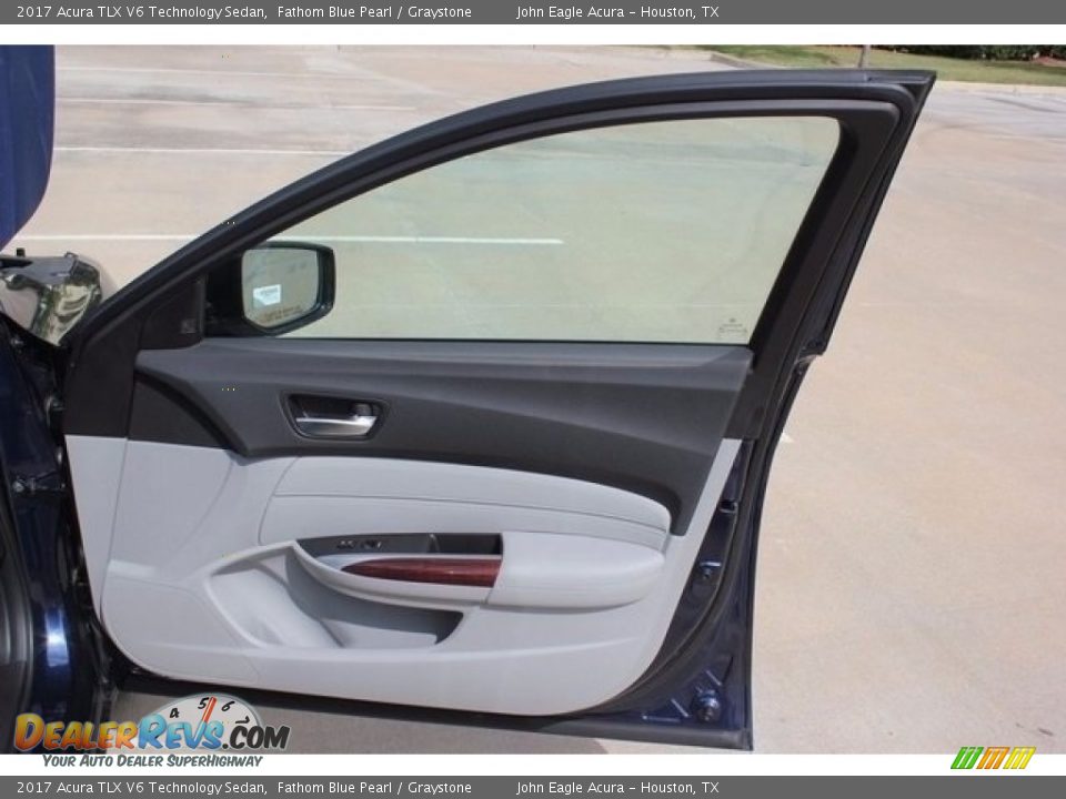 2017 Acura TLX V6 Technology Sedan Fathom Blue Pearl / Graystone Photo #19