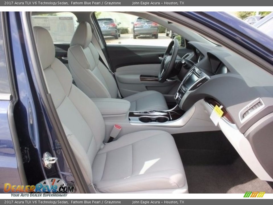 2017 Acura TLX V6 Technology Sedan Fathom Blue Pearl / Graystone Photo #20