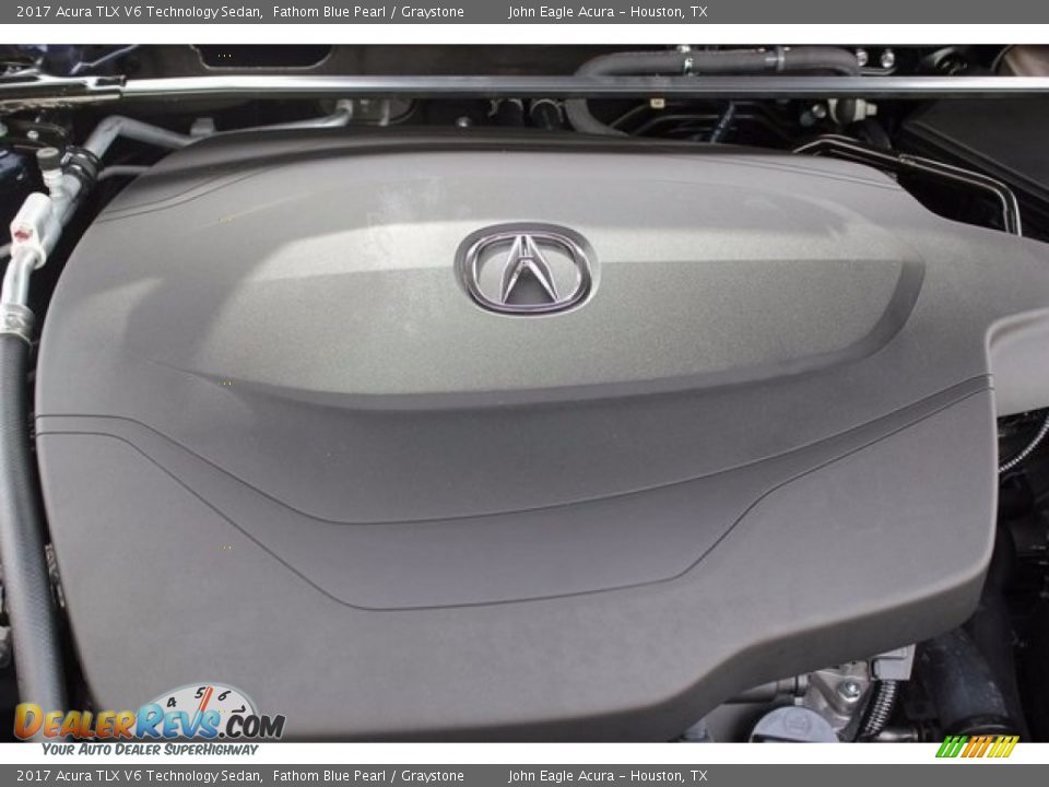 2017 Acura TLX V6 Technology Sedan Fathom Blue Pearl / Graystone Photo #21