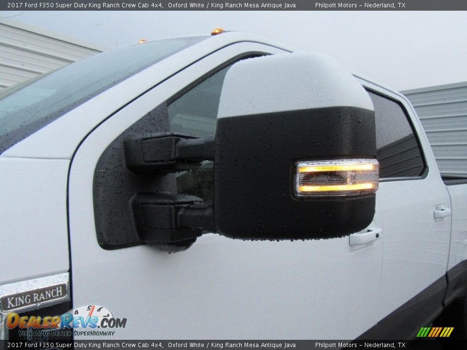 2017 Ford F350 Super Duty King Ranch Crew Cab 4x4 Oxford White / King Ranch Mesa Antique Java Photo #12