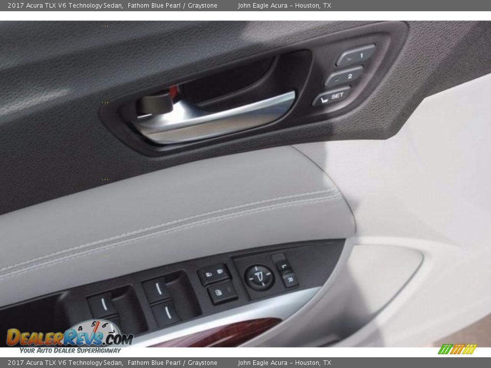 2017 Acura TLX V6 Technology Sedan Fathom Blue Pearl / Graystone Photo #24