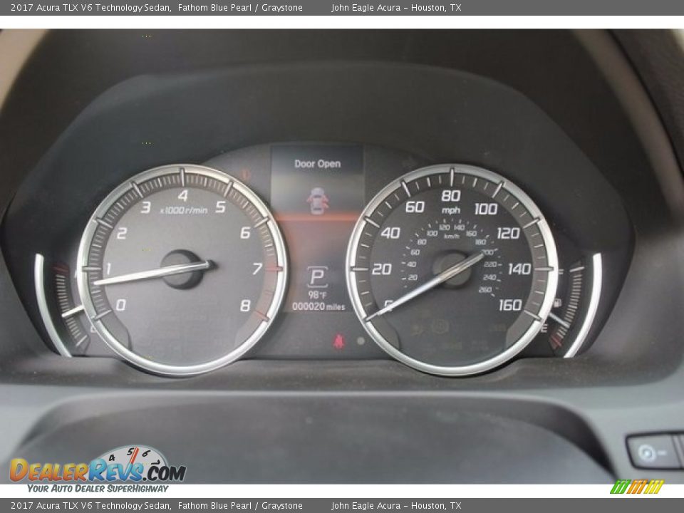 2017 Acura TLX V6 Technology Sedan Fathom Blue Pearl / Graystone Photo #28