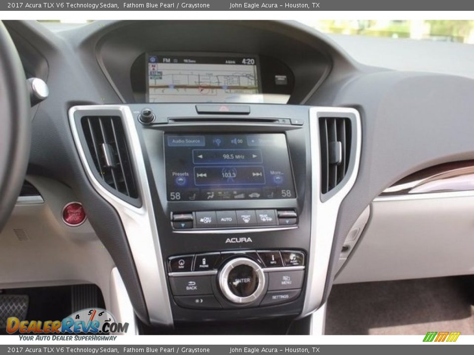 2017 Acura TLX V6 Technology Sedan Fathom Blue Pearl / Graystone Photo #29
