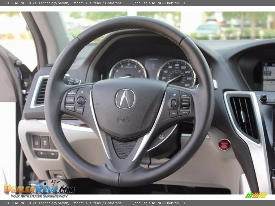 2017 Acura TLX V6 Technology Sedan Fathom Blue Pearl / Graystone Photo #30