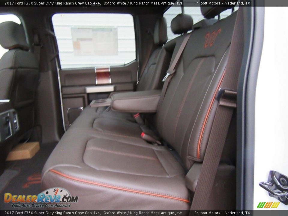Rear Seat of 2017 Ford F350 Super Duty King Ranch Crew Cab 4x4 Photo #19