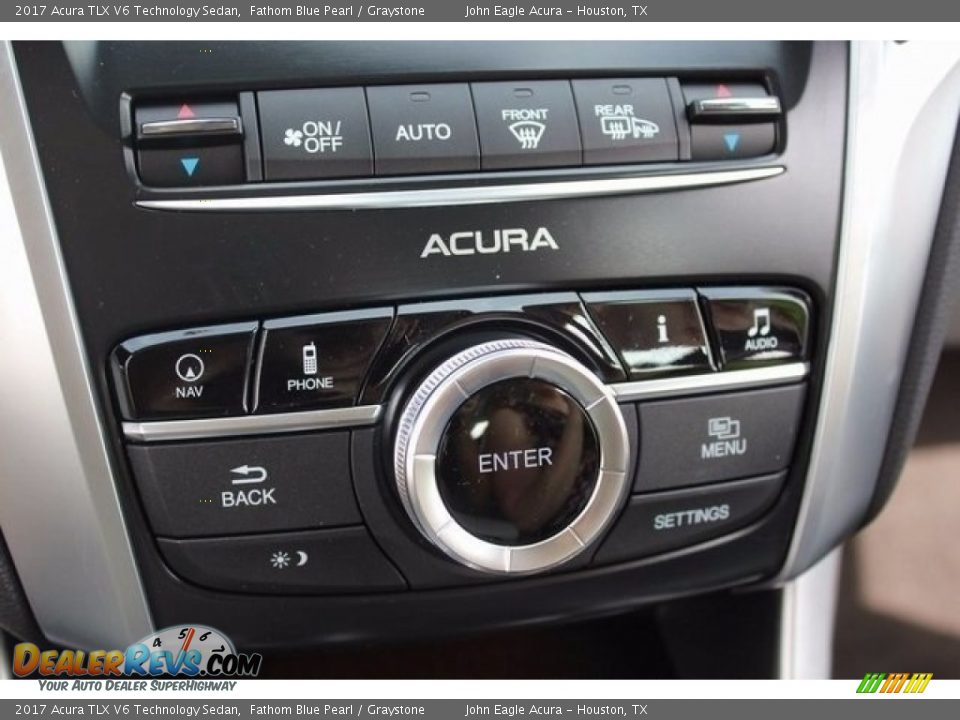 2017 Acura TLX V6 Technology Sedan Fathom Blue Pearl / Graystone Photo #33