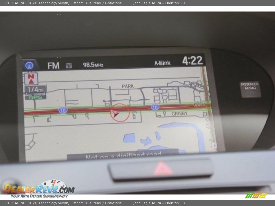 2017 Acura TLX V6 Technology Sedan Fathom Blue Pearl / Graystone Photo #35