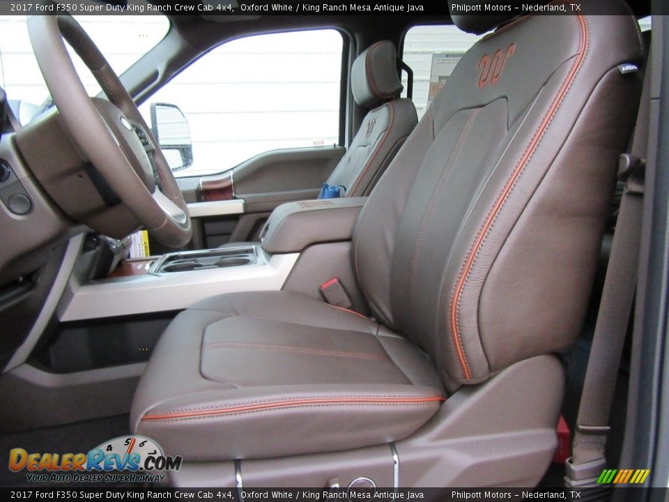 King Ranch Mesa Antique Java Interior - 2017 Ford F350 Super Duty King Ranch Crew Cab 4x4 Photo #22