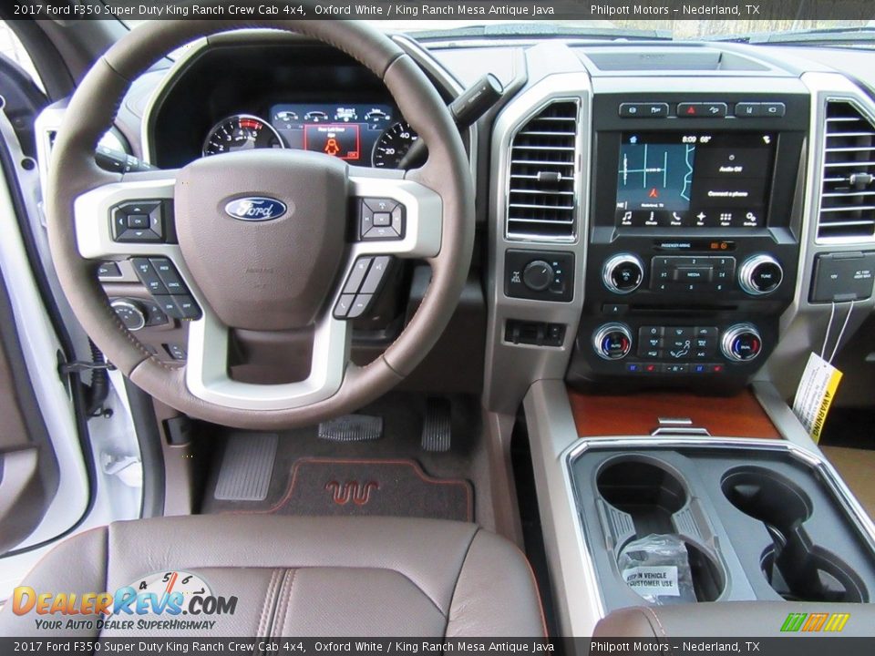 Dashboard of 2017 Ford F350 Super Duty King Ranch Crew Cab 4x4 Photo #25