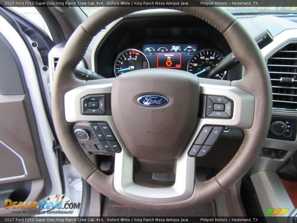 2017 Ford F350 Super Duty King Ranch Crew Cab 4x4 Steering Wheel Photo #33