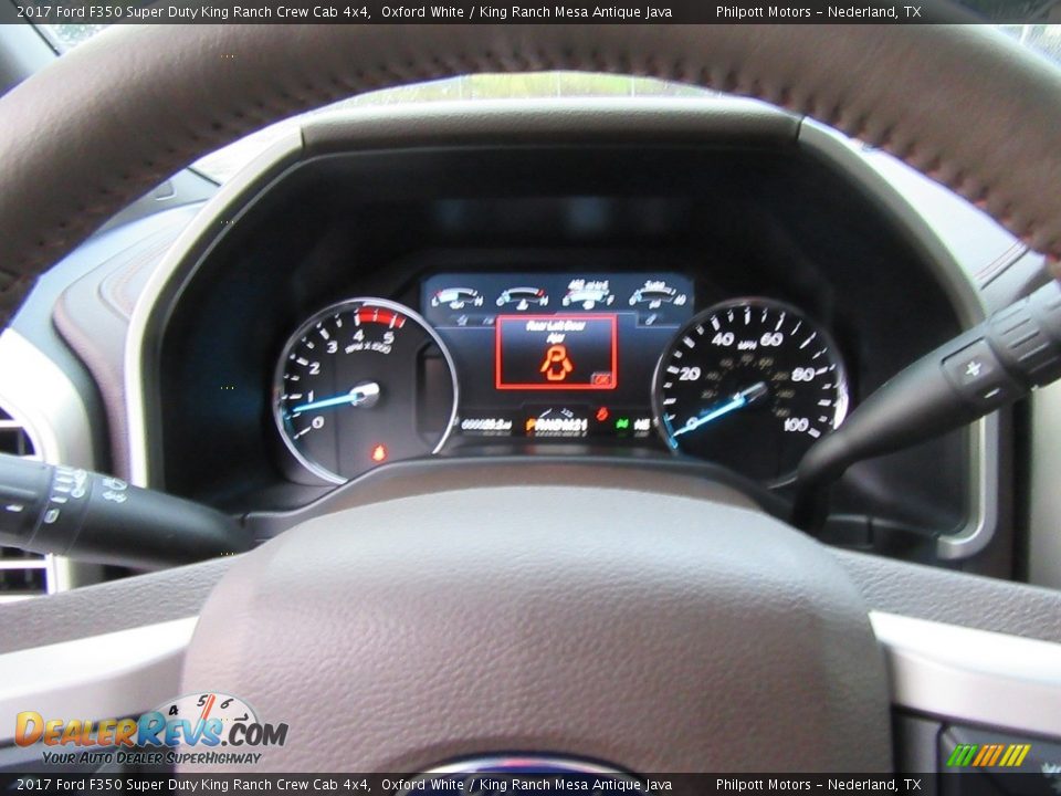 2017 Ford F350 Super Duty King Ranch Crew Cab 4x4 Oxford White / King Ranch Mesa Antique Java Photo #34