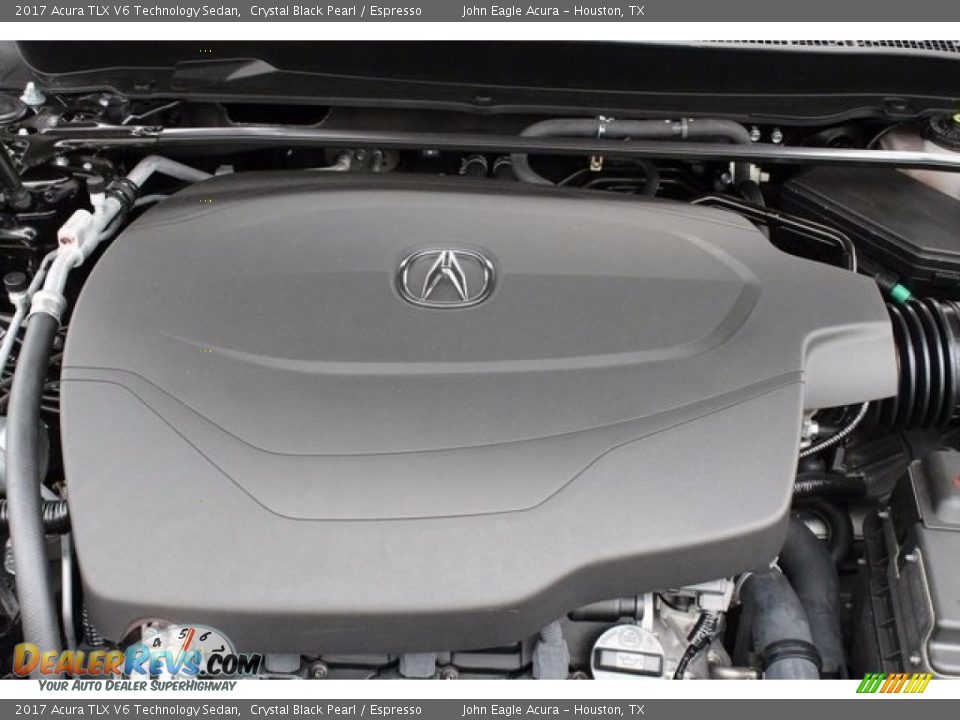 2017 Acura TLX V6 Technology Sedan Crystal Black Pearl / Espresso Photo #21