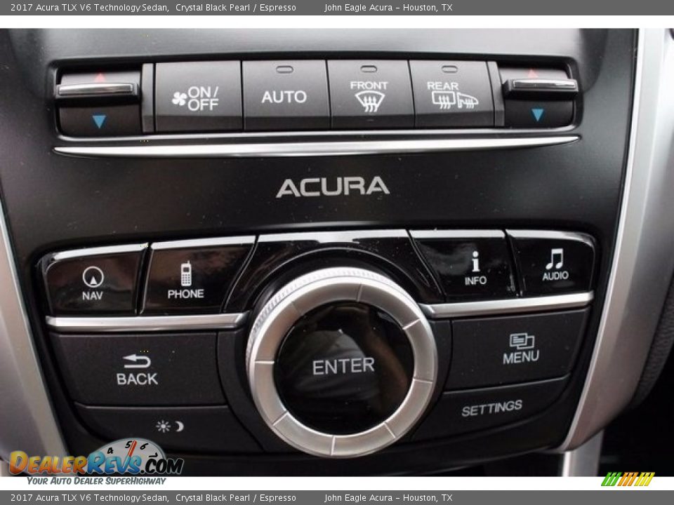 2017 Acura TLX V6 Technology Sedan Crystal Black Pearl / Espresso Photo #33