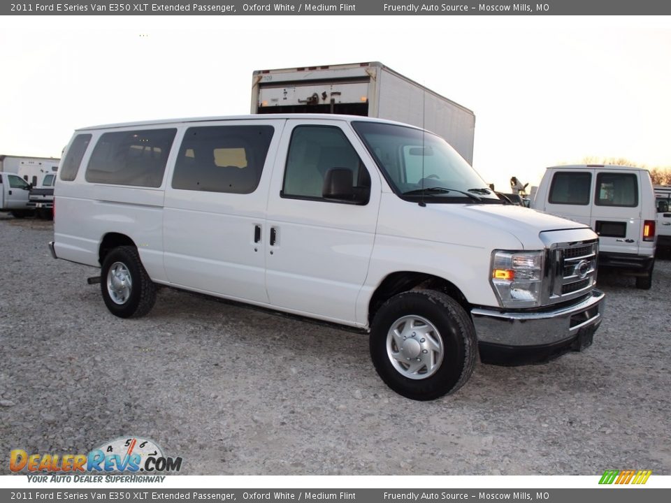 2011 Ford E Series Van E350 XLT Extended Passenger Oxford White / Medium Flint Photo #1