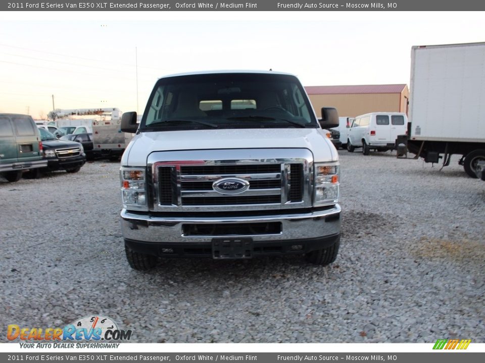 2011 Ford E Series Van E350 XLT Extended Passenger Oxford White / Medium Flint Photo #3
