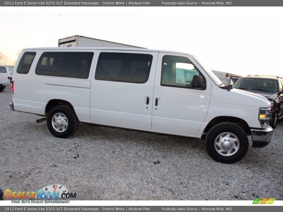 2011 Ford E Series Van E350 XLT Extended Passenger Oxford White / Medium Flint Photo #14